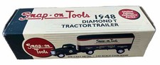 RARE SNAP ON TOOLS 1948 DIAMOND T RIO TRACTOR TRAILER TRUCK BANK 1/43 SCALE NIB