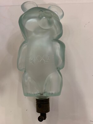 Antiker Vintage seltener mattierter Parfum Flakon Zerstäuber Bär Olympia