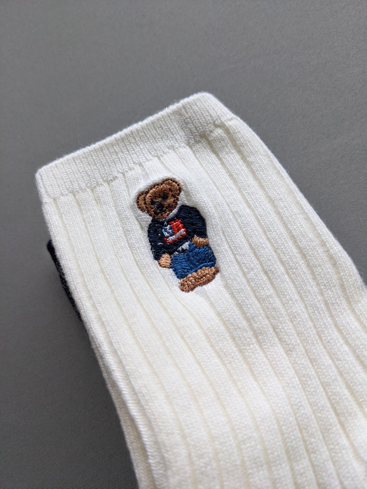 3 paia di calze Polo Ralph Lauren Crew logo pony ? 5 gratis UK P&P