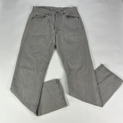 Vintage Levis 501 33x34 Jeans Mens Gray 