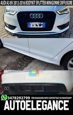 Bodykit Audi A3 8V 2012-2015 Sportback Splitter Minigonnen Und Diffusor Look RS3