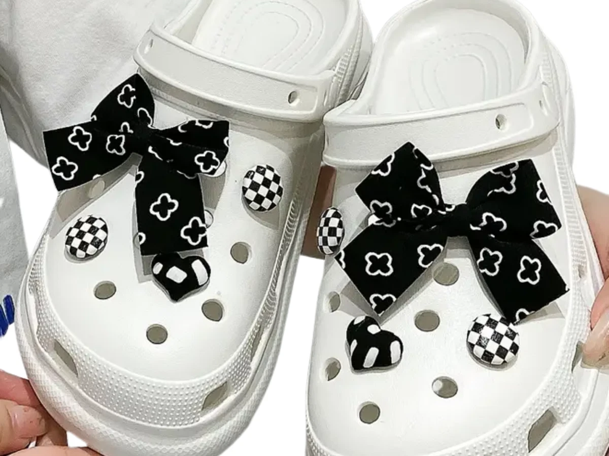 Crocs Black and White Dice Jibbitz Shoe Charm