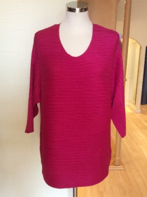 Riani Top Size 16 BNWT Pink Pleated Boxy RRP £229 Now £49