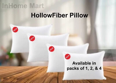 AK INHOME Luxury Hotel Quality Bed Pillows Bounce Back Anti Allergic Ultra Soft Pack 1,2&4