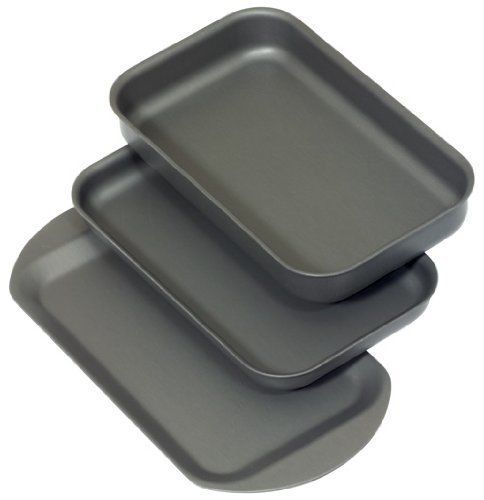 Mermaid Companion Trio Set Pan Dish Tray Hard Anodised Aluminium Oven Bake