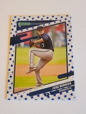 2021 Jose Berrios SP Independence Day Variation Panini Donruss