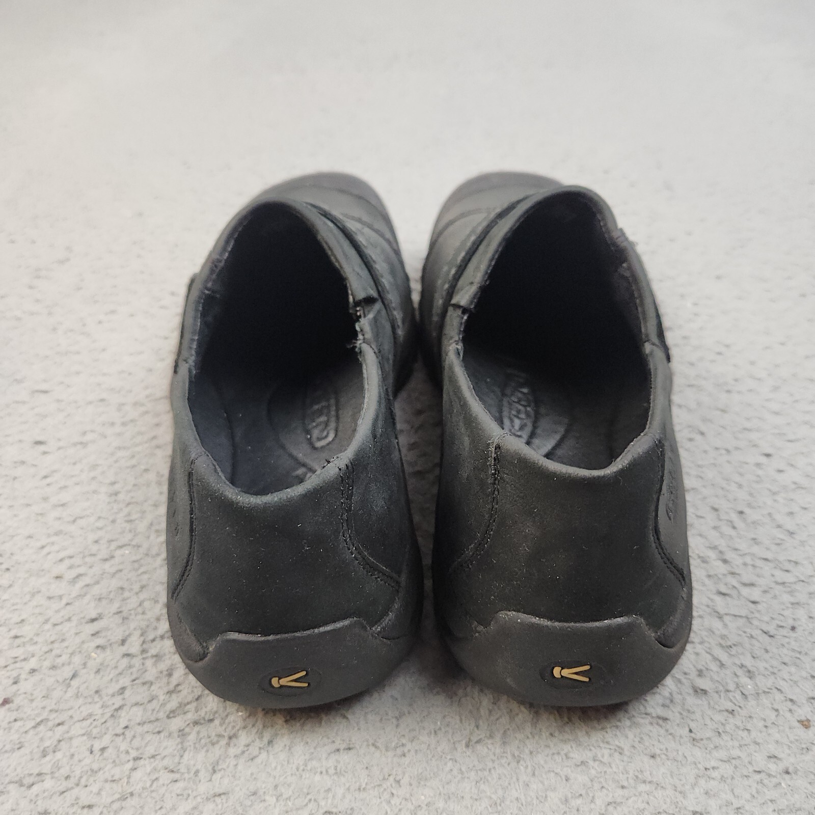 Scarpe Keen Kaci slip on donna taglia 9 5 mocassino pelle nero pieno fiore