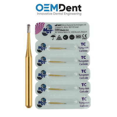 MDT Metal Crown Cutters FG Carbide Burs Smooth Surface L19.0mm Restorations