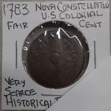 1783 US Post-Colonial Nova Constellatio Copper   Fair/AG Condition