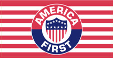 Donald Trump America First MAGA Vinyl Decal Bumper Sticker 3.75"x7.5" 