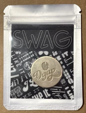 ✅🔥DGAP / Don't Give A Putt - SCRIPT BRASS ROUND MARKER - SOLD OUT - *IN HAND*