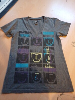 Volcom T-shirt, Damen, Dunkelgrau mit Aufdruck,  Größe S, gebraucht 