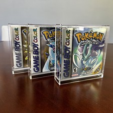 Gameboy Game UV Protective Acrylic Case - Premium - Pokemon Gameboy Display Case