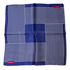Peroni 100 Silk Handkerchief Bright Royal Blue Pocket Square Scarf Hanky 13