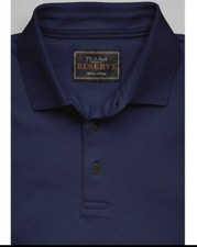 NWT 89 Jos. A Bank RESERVE Pima Cotton Polo Traditional Fit XL Navy Shortsleeve