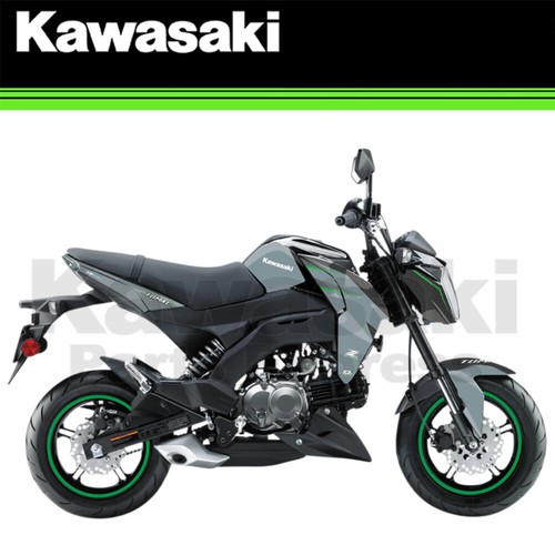 NEW 2017-2021 KAWASAKI Z-125 Z125 PRO H2 CARBON GRAPHIC KIT BY D'COR GRAPHICS