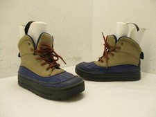Nike ACG Woodside Blue Beige High Top Lace Up Boots Shoes Youth Sz 1 524873-403