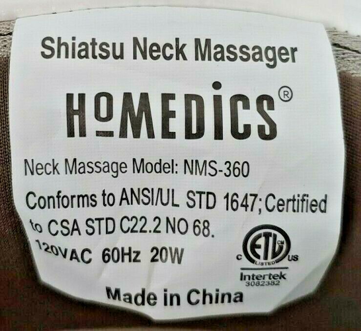 HoMedics NMS-360 Shiatsu & Vibration Neck Massager With Heat | eBay
