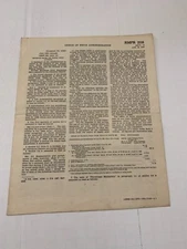 WWII 1946 Office Of Price Administration OPA Retailer Instruction RMPR 208