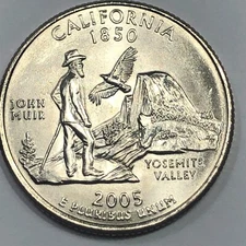 2005 P - California Statehood Quarter Dollar Coin