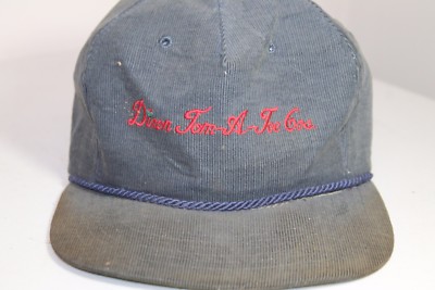 Vintage Corduroy Texace Diron Tom A Toe Cos Baseball Cap Retro Adjustable USA