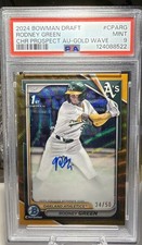 2024 Bowman Chrome Draft Rodney Auto 1st #CPA-RG Athletics GOLD WAVE /50