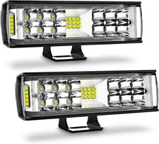 2pcs 7 Led Light Bar Pods 60w Flood Spot Combo Offroad Driving Lights