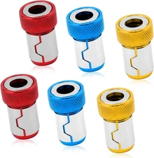 6x Magnetic Screw Ring Bit Magnetizer for 1/4" Hex Shank Screw Holders Power Bit