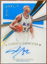 2020-21 Immaculate Collection Shaquille O'Neal Marks of Greatness Auto /25