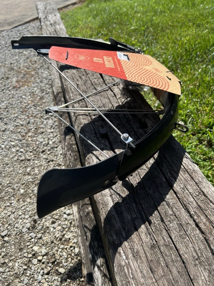 Guardabarros Planet Bike CASCADIA ALX Negro Aluminio Cobertura Completa 27.5 650B MTB Foto 3 de 4