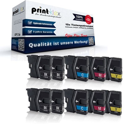 10x kompatible BROTHER LC985 DCP J125 J315W J515W MFC J220 J - Office Plus Serie