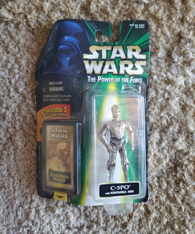 Hasbro Star Wars Power of the Force C-3PO Action Figure Removable Arm 1998