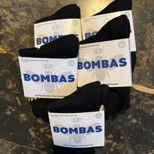 Bombas Youth Kids Bee Better Black Crew Calf Socks 5 PAIRS Size XS Shoe Size 1-4