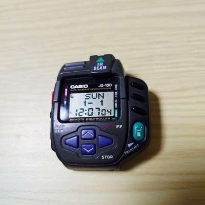 USED Excellent] Casio JG-100 Cyber Cross Remote Digital Watch New