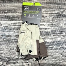 REI Co-op Trail Light Gaiter sz S/M Beige/Brown Water Resistant Hiking Gear NWT