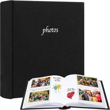120 Pockets Photos Album with Memo Areas for Fujifilm Instax Wide Camera,Linen