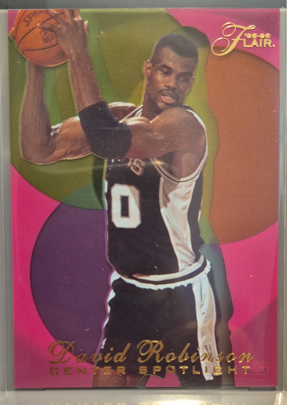 1995-96 Flair - Center Spotlight David Robinson #6 HOF