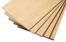 36 inch Balsa Wood Sheets 1/32 x 3 x 36 Pack of 5 Model Grade Hobby Craft W...