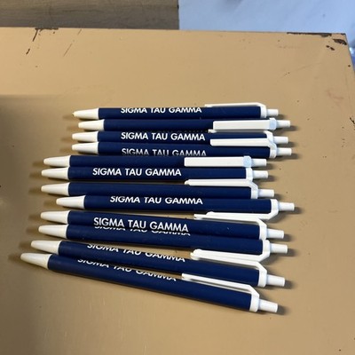 1 Dozen Sigma Tau Gamma BIC Clic Pens   Blue Ink