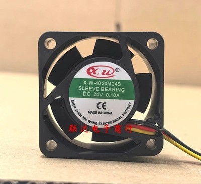 X.W X.W-4020M24S DC24V 0.10A 4CM 4020 3-wire cooling fan #ff