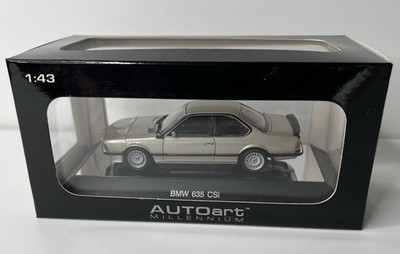 Autoart 1/43 Scale Diecast 50509 BMW 635 CSI BRONZE/BEIGE New Old Stock Mint Box