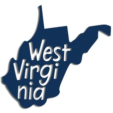 Magnet Me Up West Virginia State Car Magnet - 5x5" US State Shape Decal, US Made