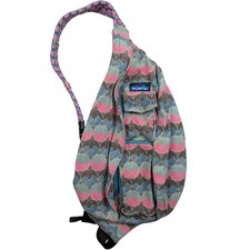 Kavu Rope Sling Crossbody Backpack Horizon Dots Mountain Cotton Boho Hike Utilit