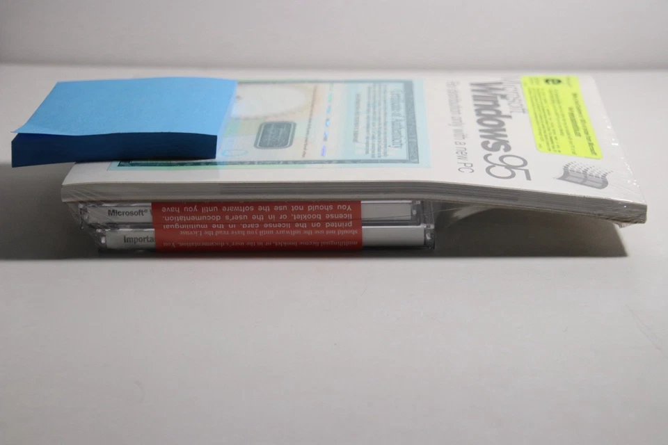 Microsoft Windows 95, Original Certificate, New in Shrink Wrap - Image 3 of 4