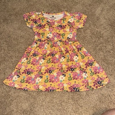 Girls Yellow Floral Dress