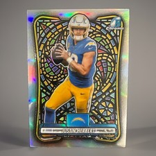 Justin Herbert 2026 Topps Bowman Chrome 🤩 Etched In Glass CASE HIT 🤩