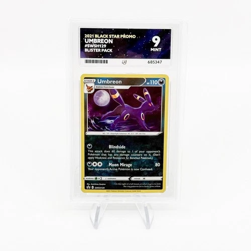 Pokémon Umbreon TCG SWSH129 Black Star Promo Holo Card Mint Condition Ace 9