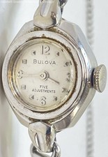 Vintage Bulova Silver Tone Ladies Watch 10.7g