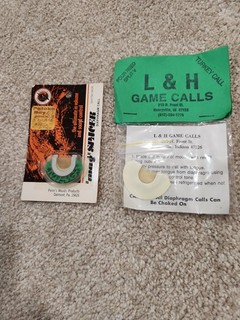 Vintage Diaphragm Turkey Calls New In Original Packaging Penn's Woods L&H