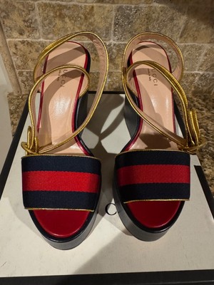 Gucci Platform Sandals Size 37.5